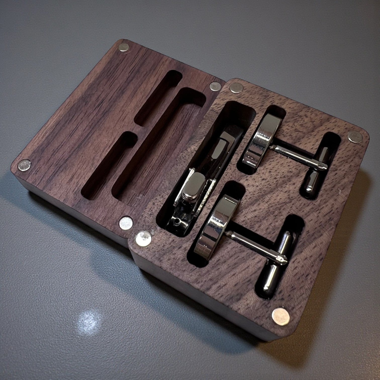 Wooden Cufflinks | Premium Gift Set