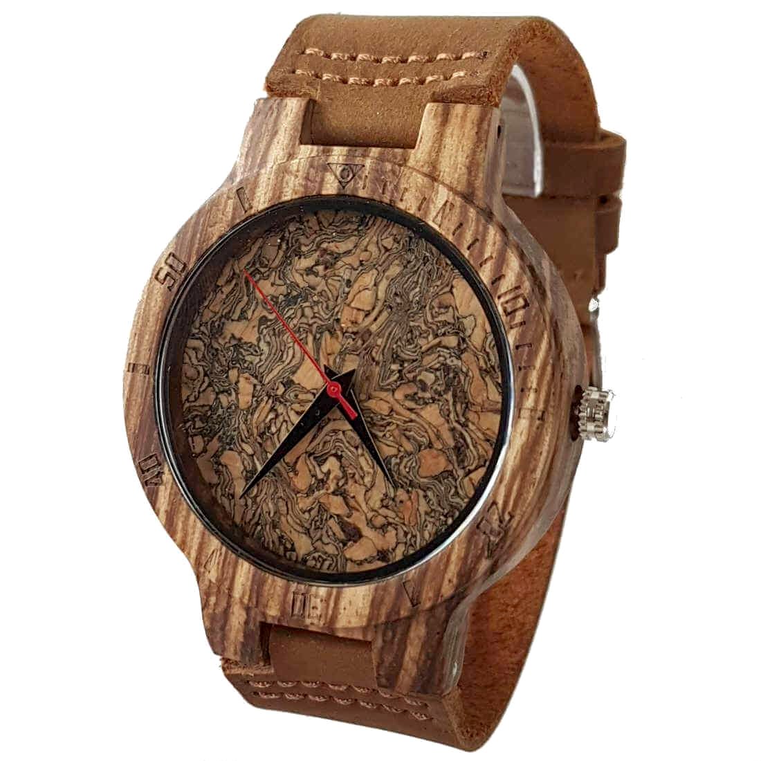 Core Cork II | Zebrawood & Cork - Tree Ticker