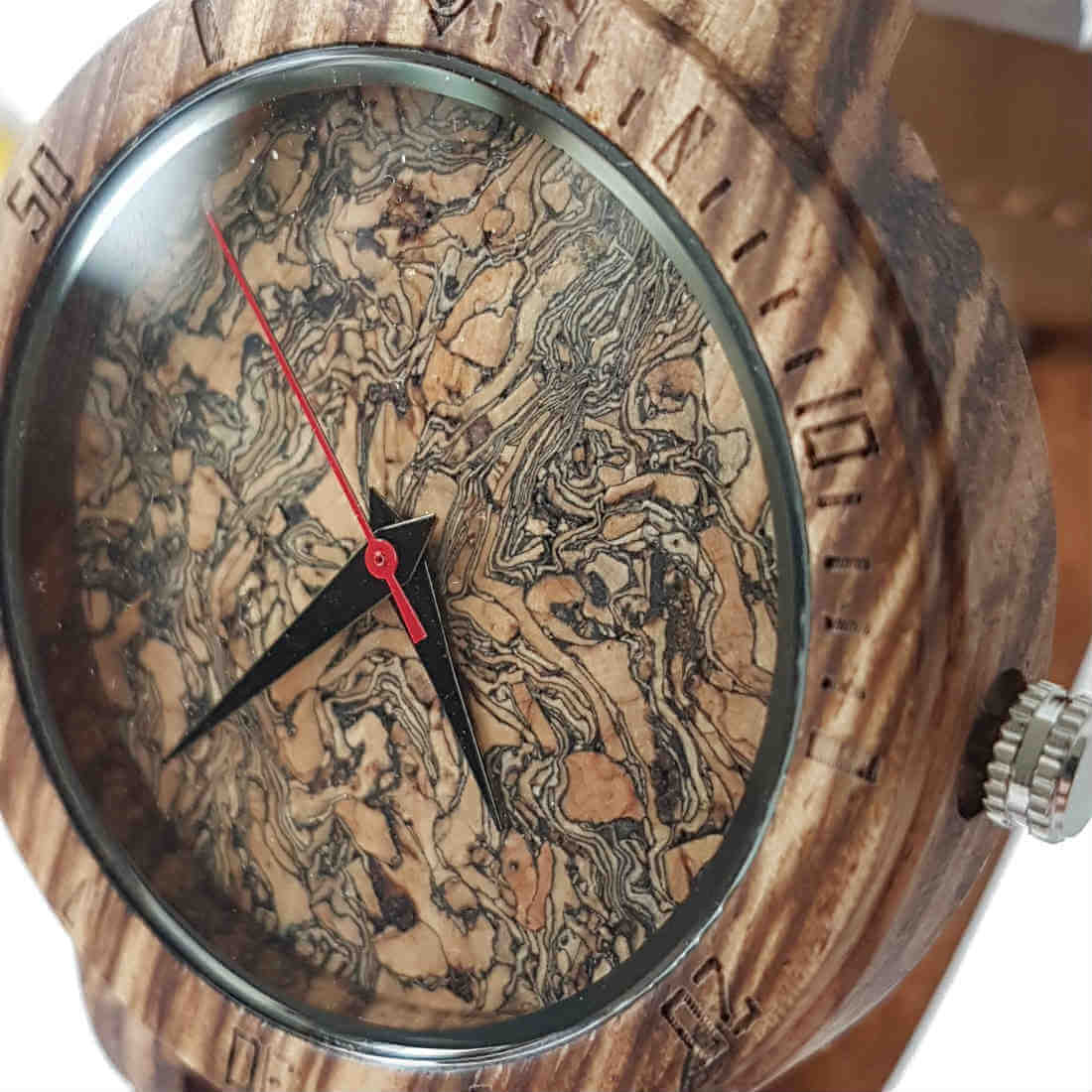 Core Cork II | Zebrawood & Cork - Tree Ticker