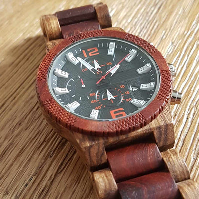 Khali I | Zebrawood & Red Sandalwood - Tree Ticker