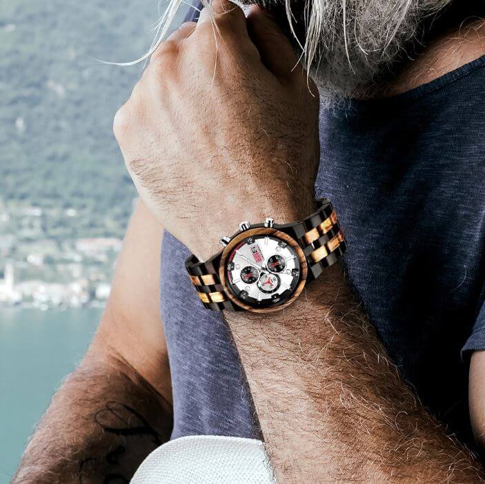 Amare III | Ebony & Zebrawood - Tree Ticker