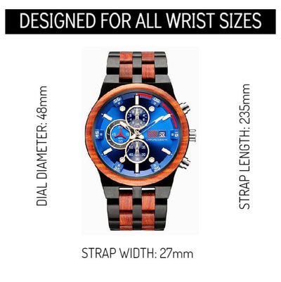 Amare II | Ebony & Red Sandalwood - Tree Ticker