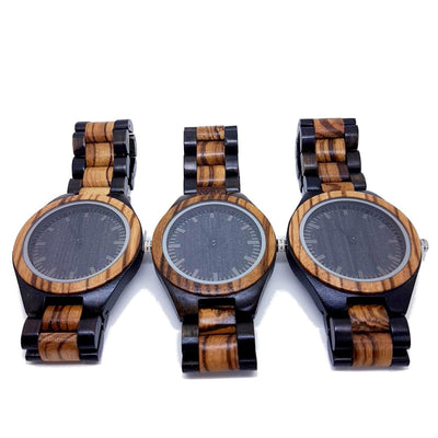 Amsel | Ebony & Zebrawood - Tree Ticker