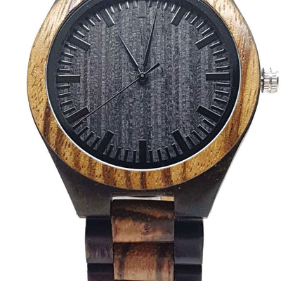 Amsel | Ebony & Zebrawood - Tree Ticker