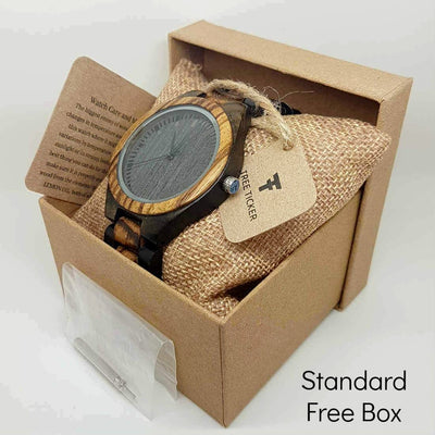 Amsel | Ebony & Zebrawood - Tree Ticker