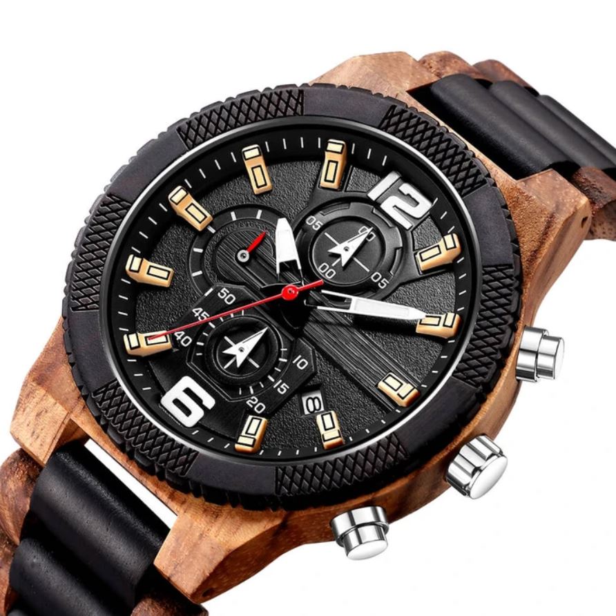 Khali II | Zebrawood & Ebony - Tree Ticker