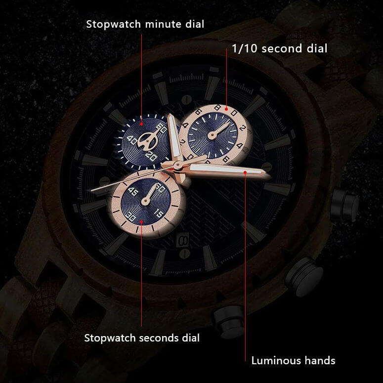 Omari | Zebrawood & Red Sandalwood - Tree Ticker