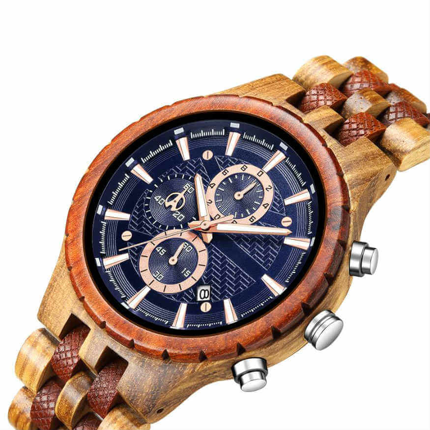 Omari | Zebrawood & Red Sandalwood - Tree Ticker