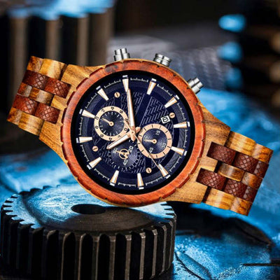 Omari | Zebrawood & Red Sandalwood - Tree Ticker