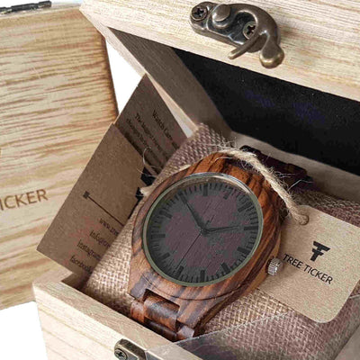 Zebrano | Groomsmen Watches x5 - Tree Ticker