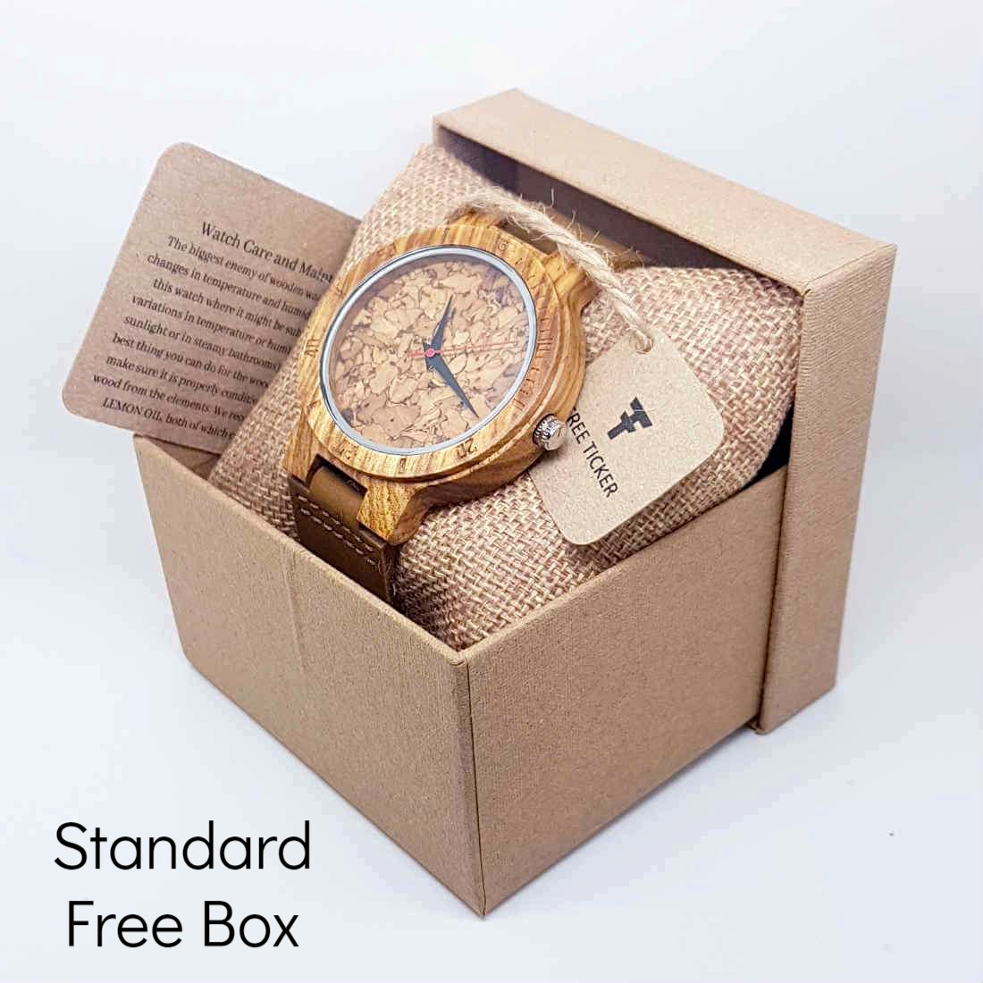 Core Cork III | Zebrawood & Cork - Tree Ticker