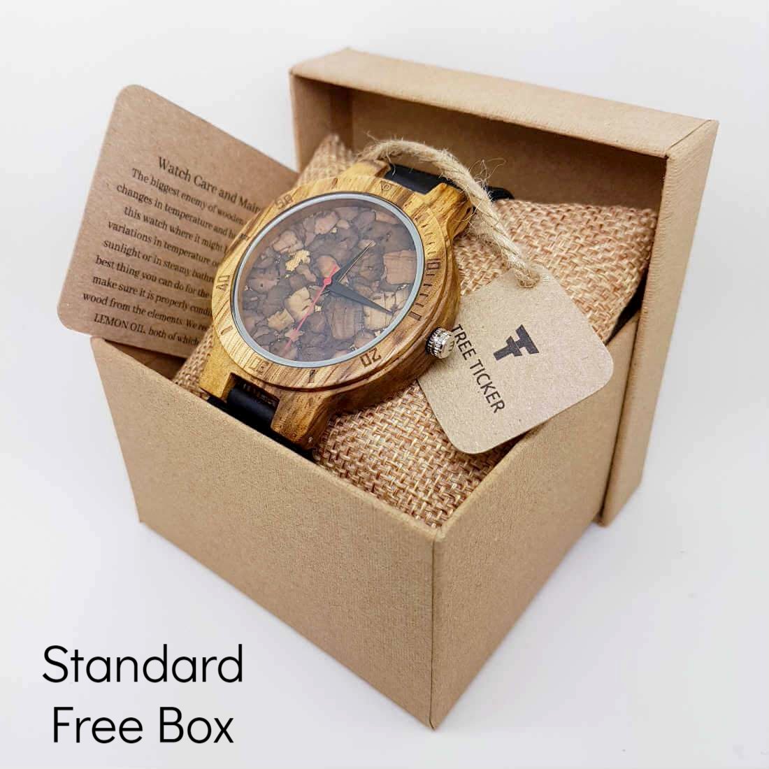 Core | Zebrawood & Cork - Tree Ticker