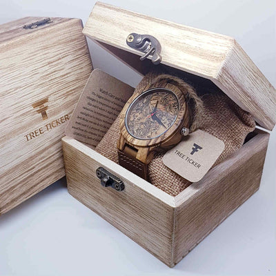 Core Cork II | Zebrawood & Cork - Tree Ticker