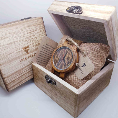 Core Cork IV | Zebrawood & Cork - Tree Ticker