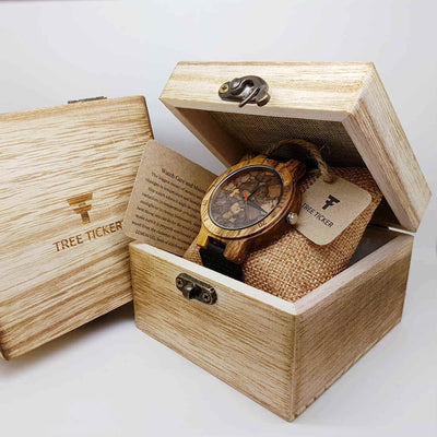 Core | Zebrawood & Cork - Tree Ticker