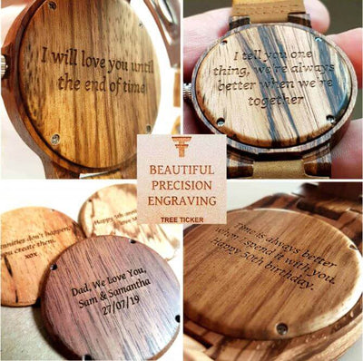 Omari | Zebrawood & Red Sandalwood - Tree Ticker