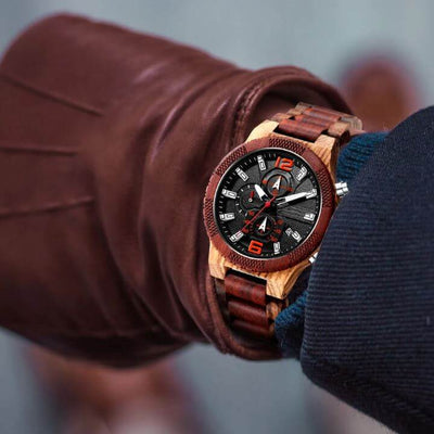 Khali I | Zebrawood & Red Sandalwood - Tree Ticker