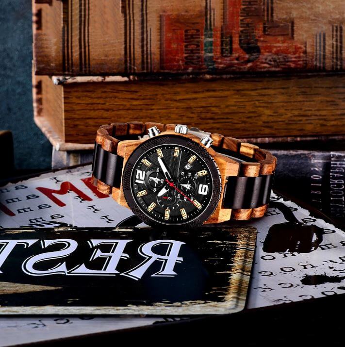 Khali II | Zebrawood & Ebony - Tree Ticker