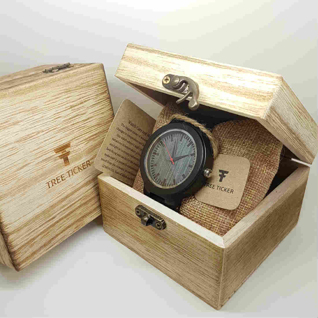 Slate | Ebony Wood - Tree Ticker