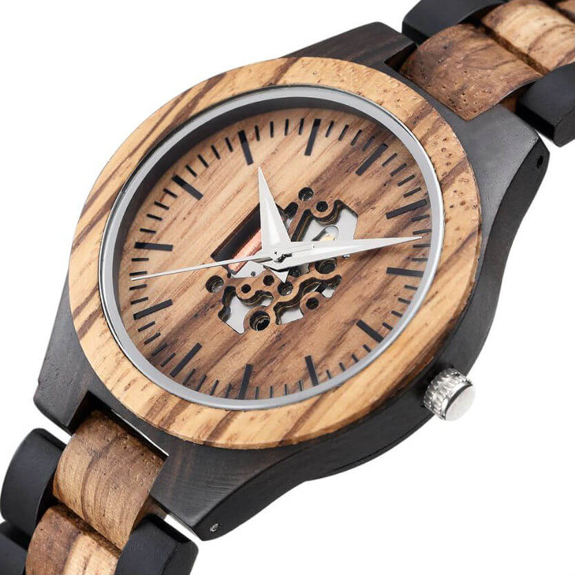 Waru II | Ebony & Zebrawood - Tree Ticker