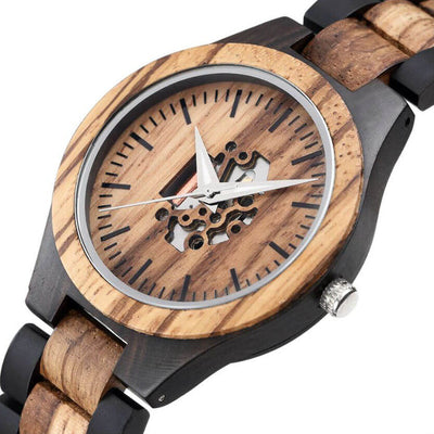 Waru II | Ebony & Zebrawood - Tree Ticker