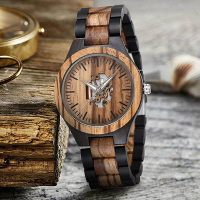 Waru II | Ebony & Zebrawood - Tree Ticker