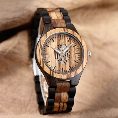 Waru II | Ebony & Zebrawood - Tree Ticker