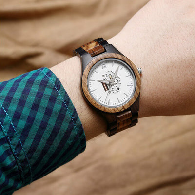 Waru III | Ebony & Zebrawood - Tree Ticker