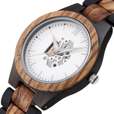 Waru III | Ebony & Zebrawood - Tree Ticker