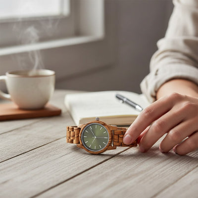 Man_wearing_Arden_VIII_green_dial_Zebrawood_watch