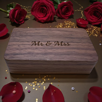 Double Ring Box | Personalized Wedding Ring Holder